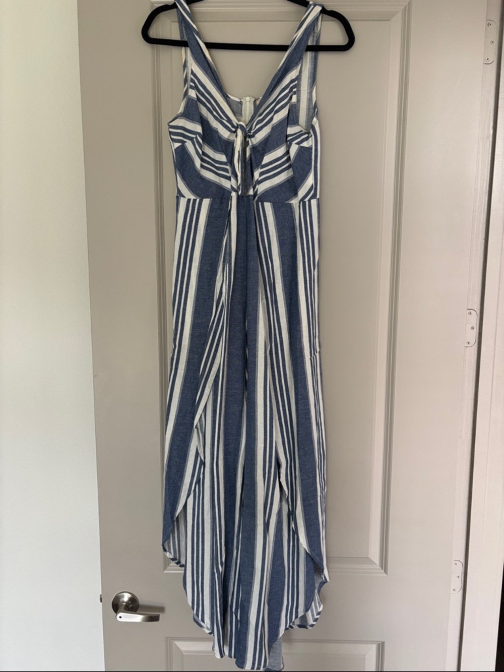 Blue and White Striped Women’s Jumpsuit